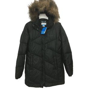 Columbia Snow Eclipse Mid Jacket - Womens Large Winter Coat - Black